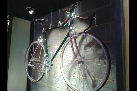 The shop sells a range of products including bespoke bikes